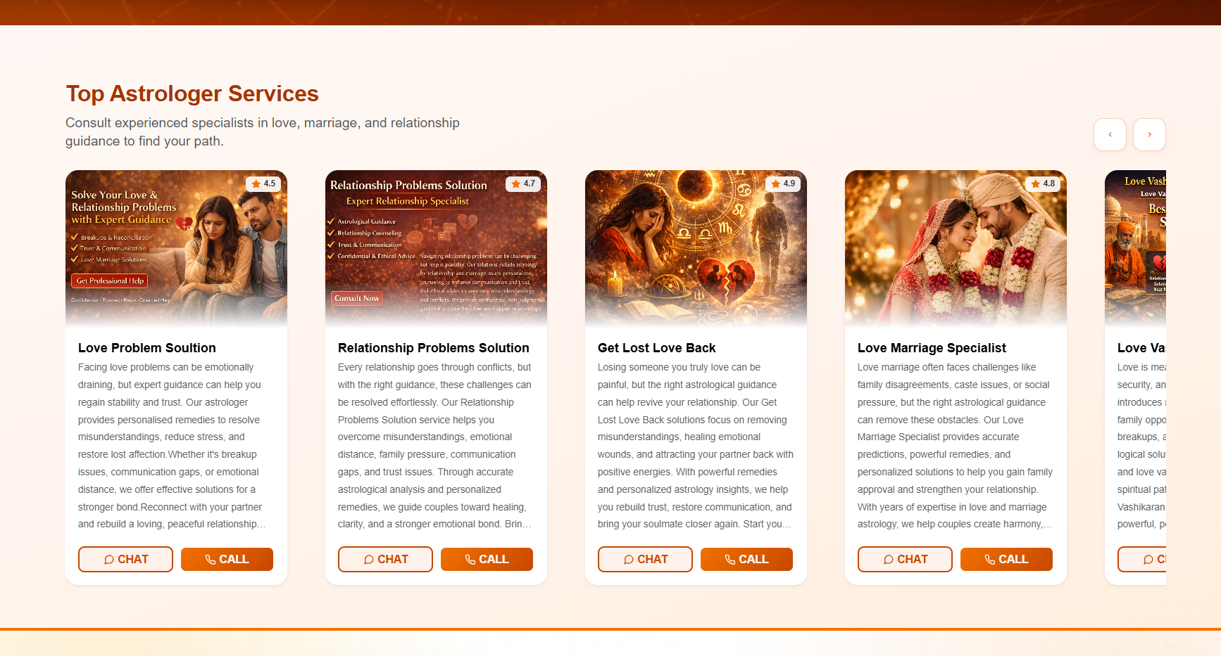 Top Astrologer Services
