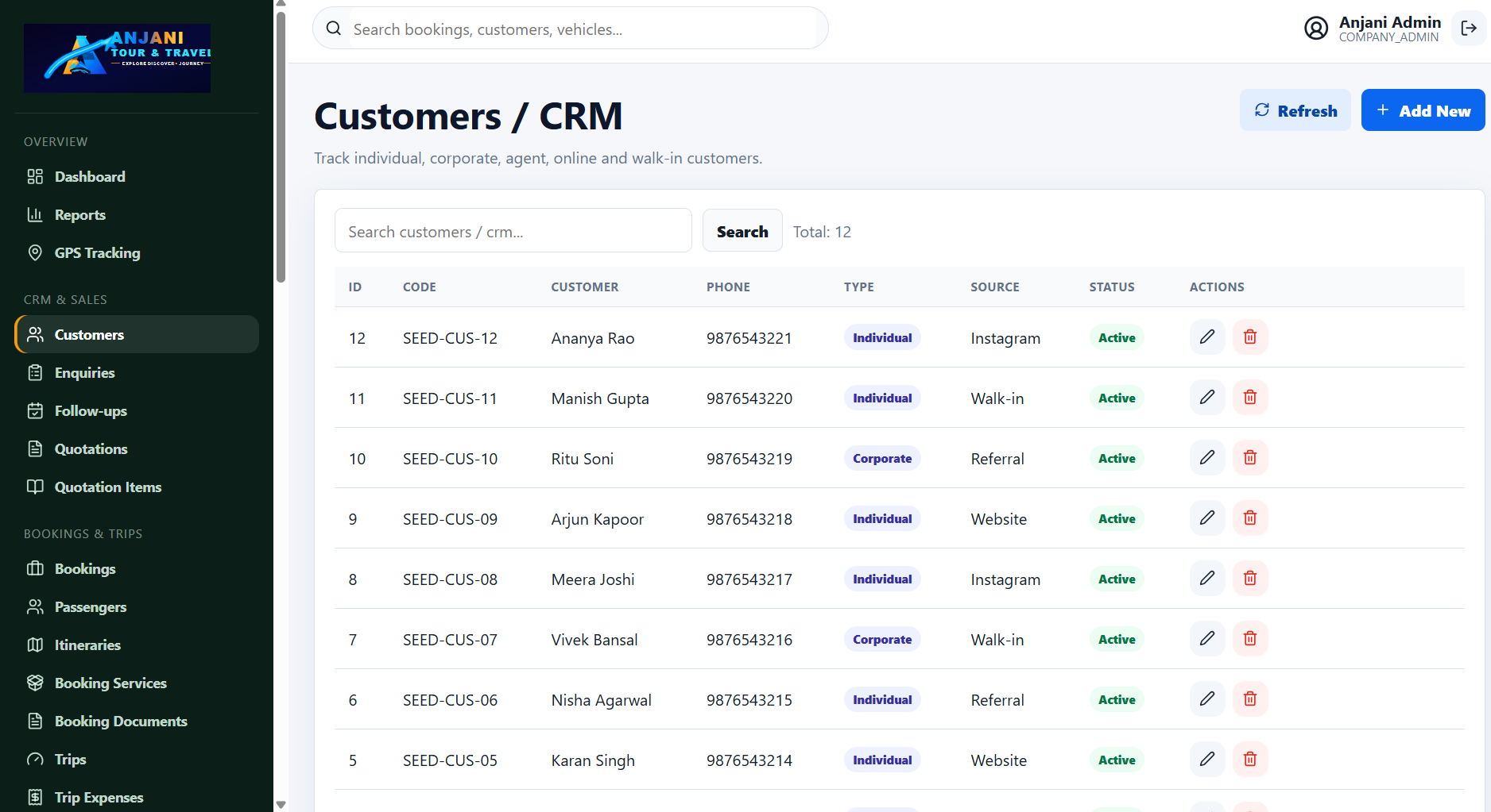 Customer CRM