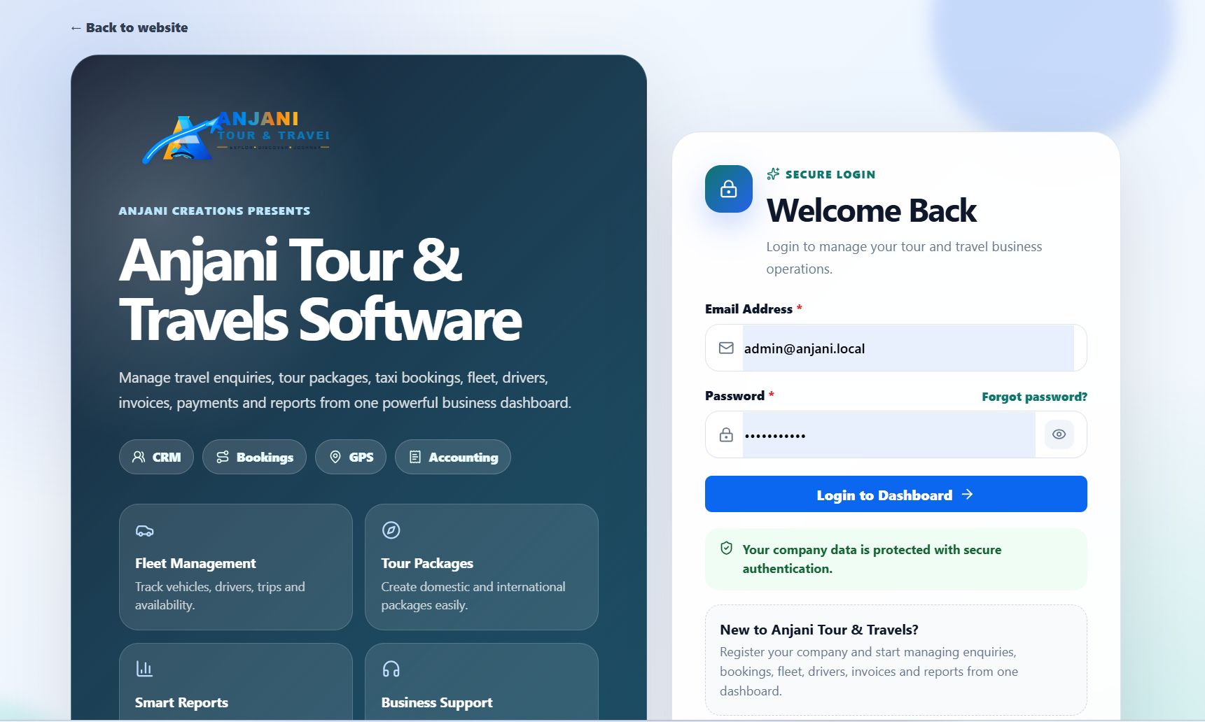 Secure Login Page