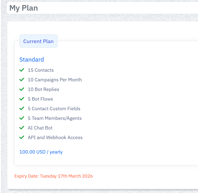 Subscription Plan