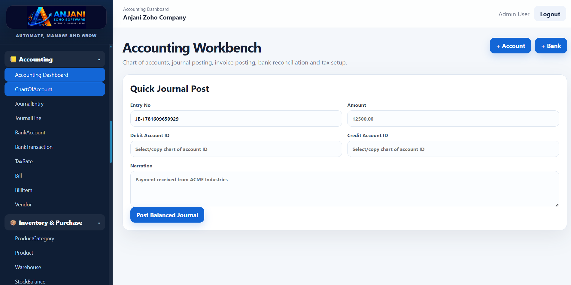 Accounting Workbench