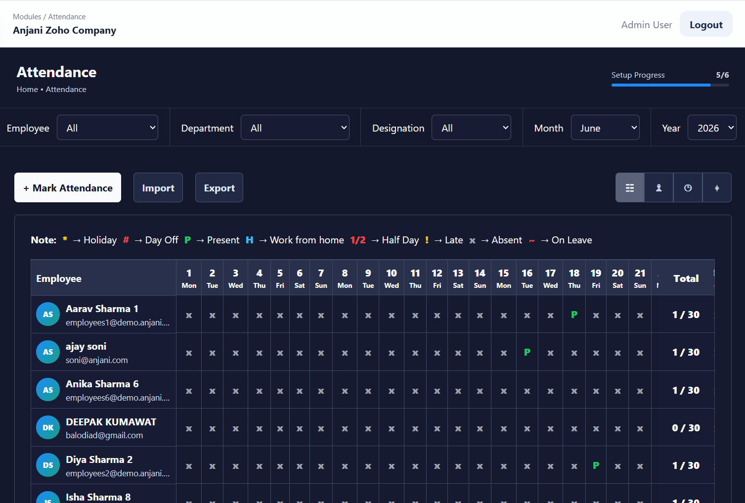 Attendance Management